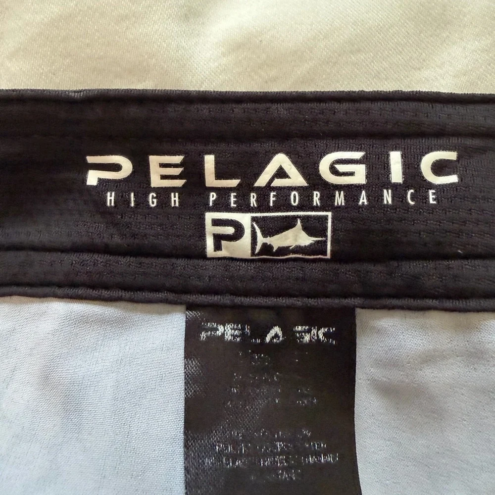 Pelagic Black and Gray High Performance Shorts